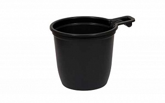 200мл чашка черная/кор-бел мопс  эконом (50)(*1500)